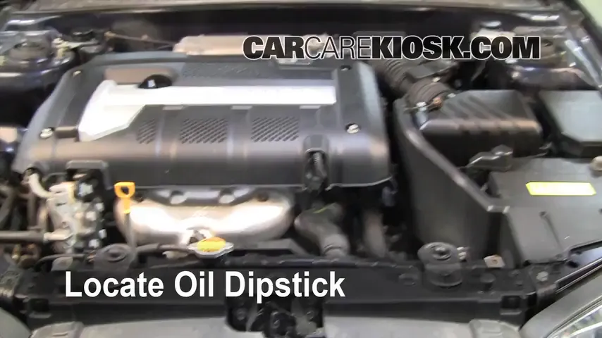 2005 Hyundai Elantra GLS 2.0L 4 Cyl. Sedan (4 Door) Oil Check Oil Level